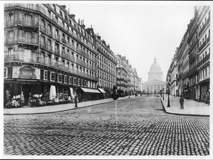 Párizs, rue Soufflot, a Pantheon, 1858-78 alkotó: Charles Marville